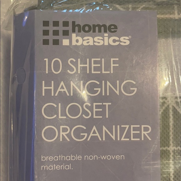 NEW IN PACKAGE 10 SHELF HANGING CLOSET ORGANIZER - Picture 2 of 3